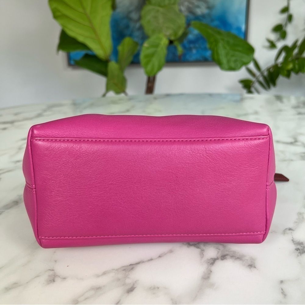 COACH Vintage Y2K EST. 1941 Leatherware Mini Shoulder Baguette Bag Pink Leather - Picture 6 of 12